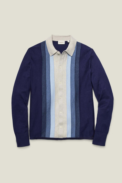 Hudson Long Sleeve Sweater Polo Bonobos Popular