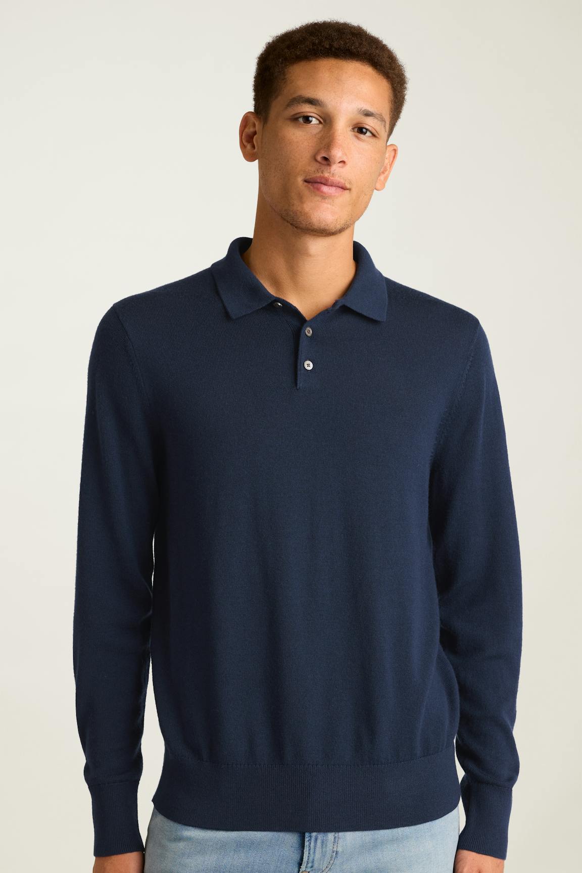 Merino Long Sleeve Sweater Polo Bonobos Trending