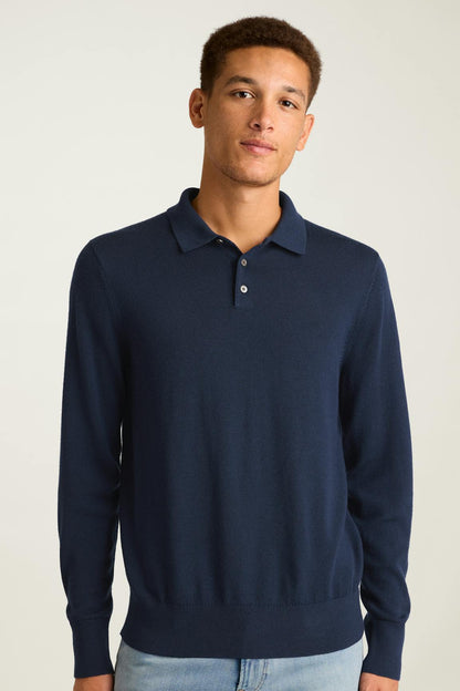 Merino Long Sleeve Sweater Polo Bonobos Trending