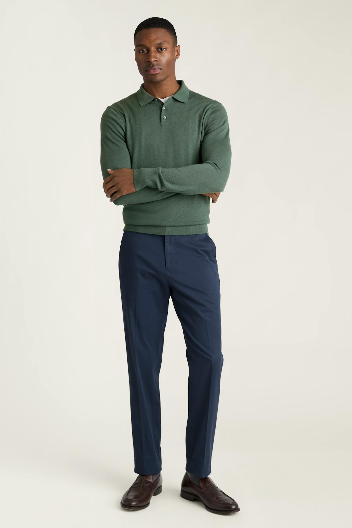 Merino Long Sleeve Sweater Polo Bonobos Best Seller