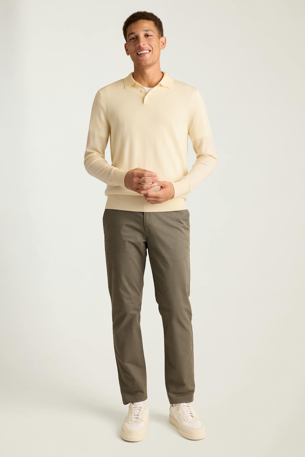 Merino Long Sleeve Sweater Polo Bonobos Smart Buy