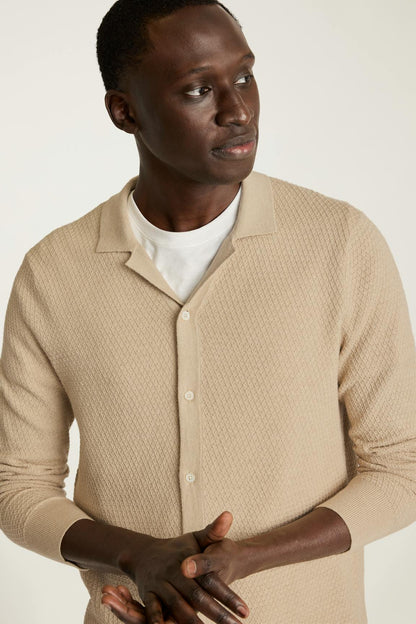 Hudson Long Sleeve Sweater Polo Bonobos Premium