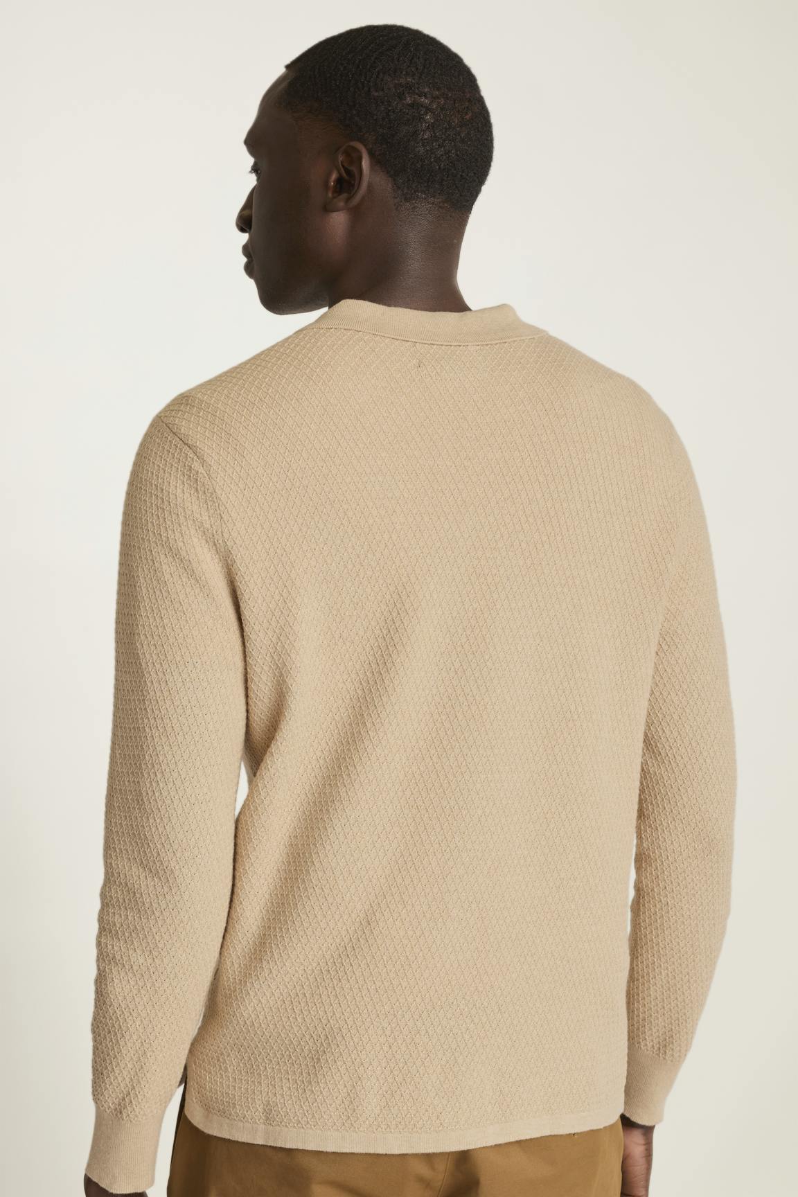 Hudson Long Sleeve Sweater Polo Bonobos Premium