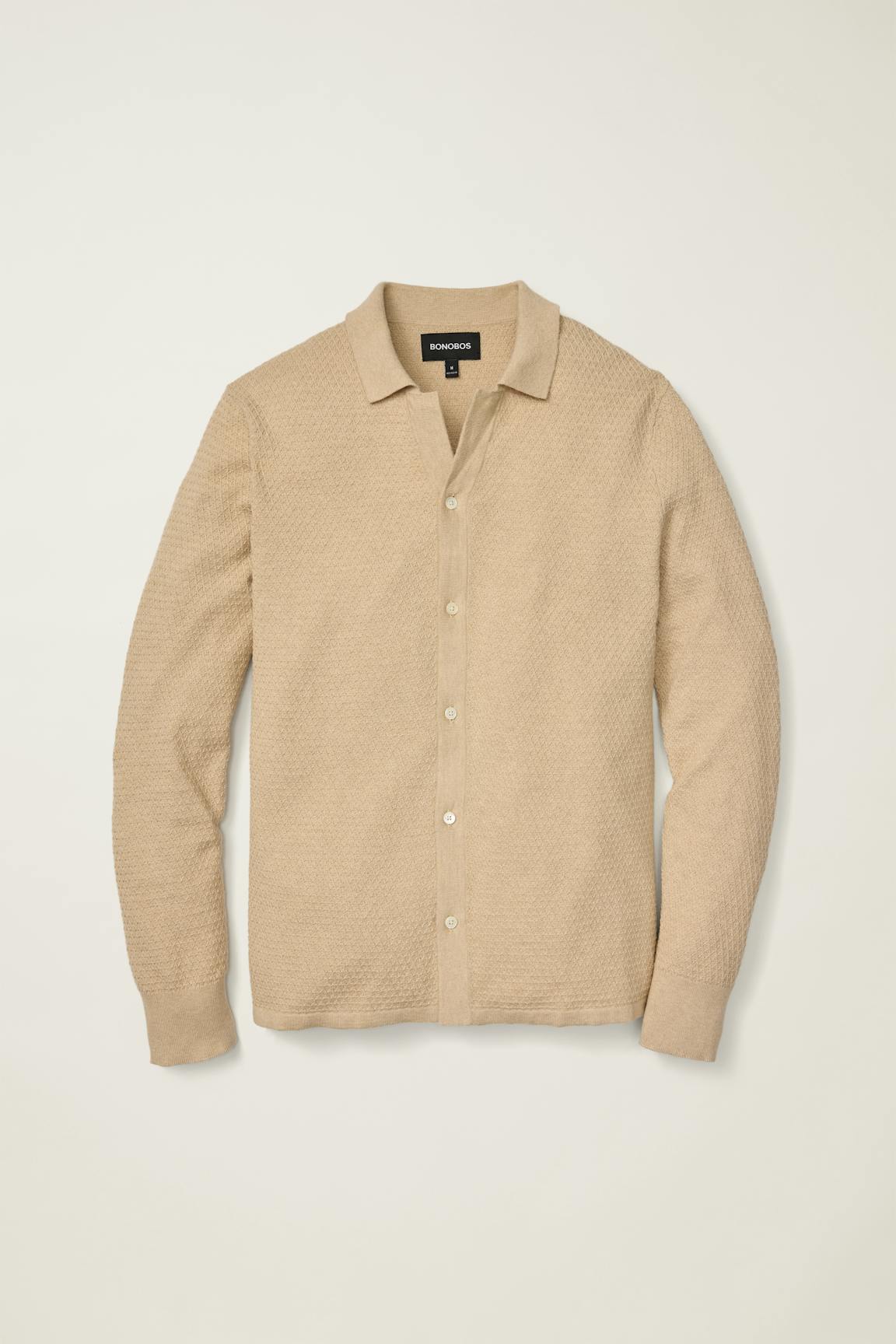 Hudson Long Sleeve Sweater Polo Bonobos Premium