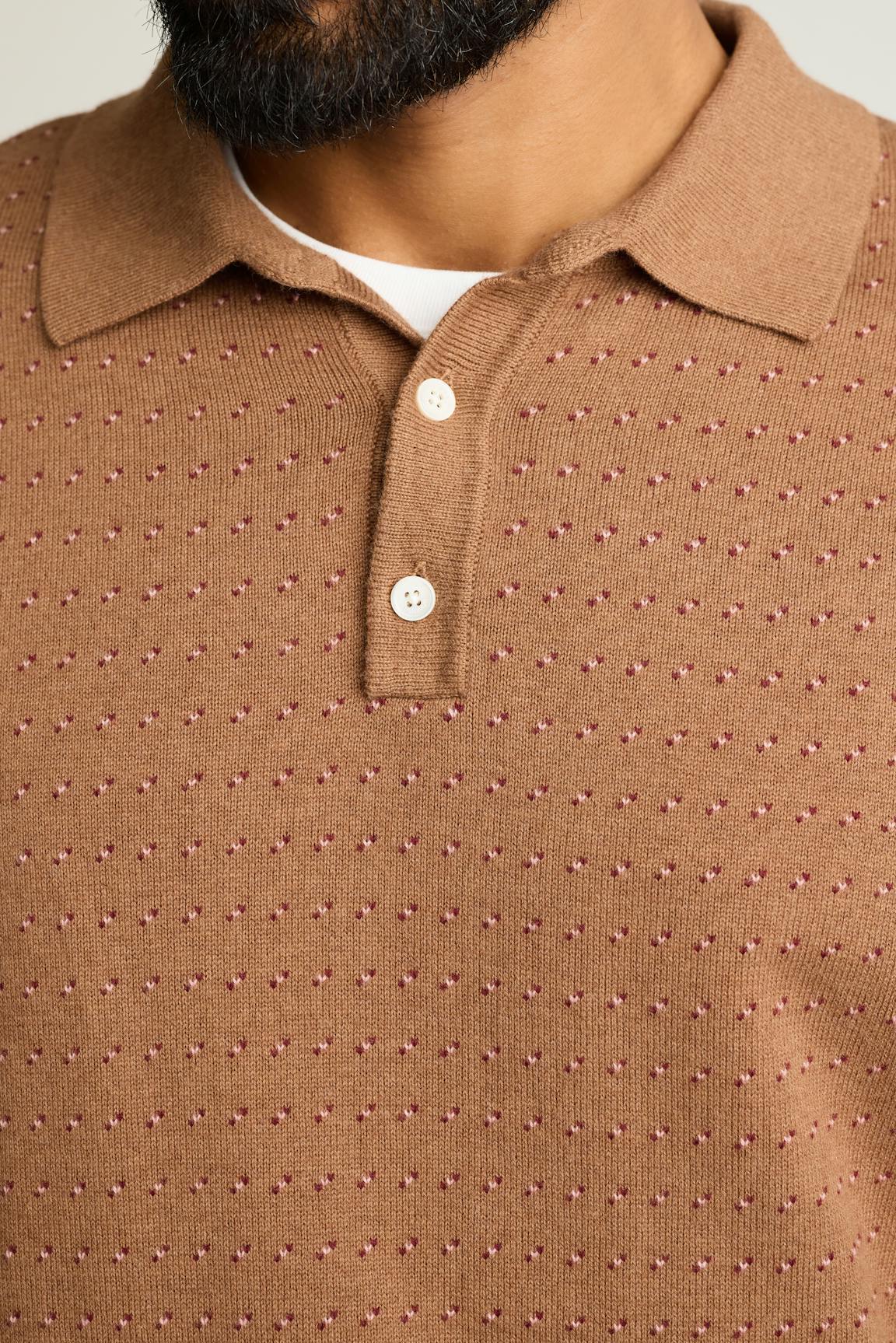 Hudson Long Sleeve Sweater Polo Bonobos New