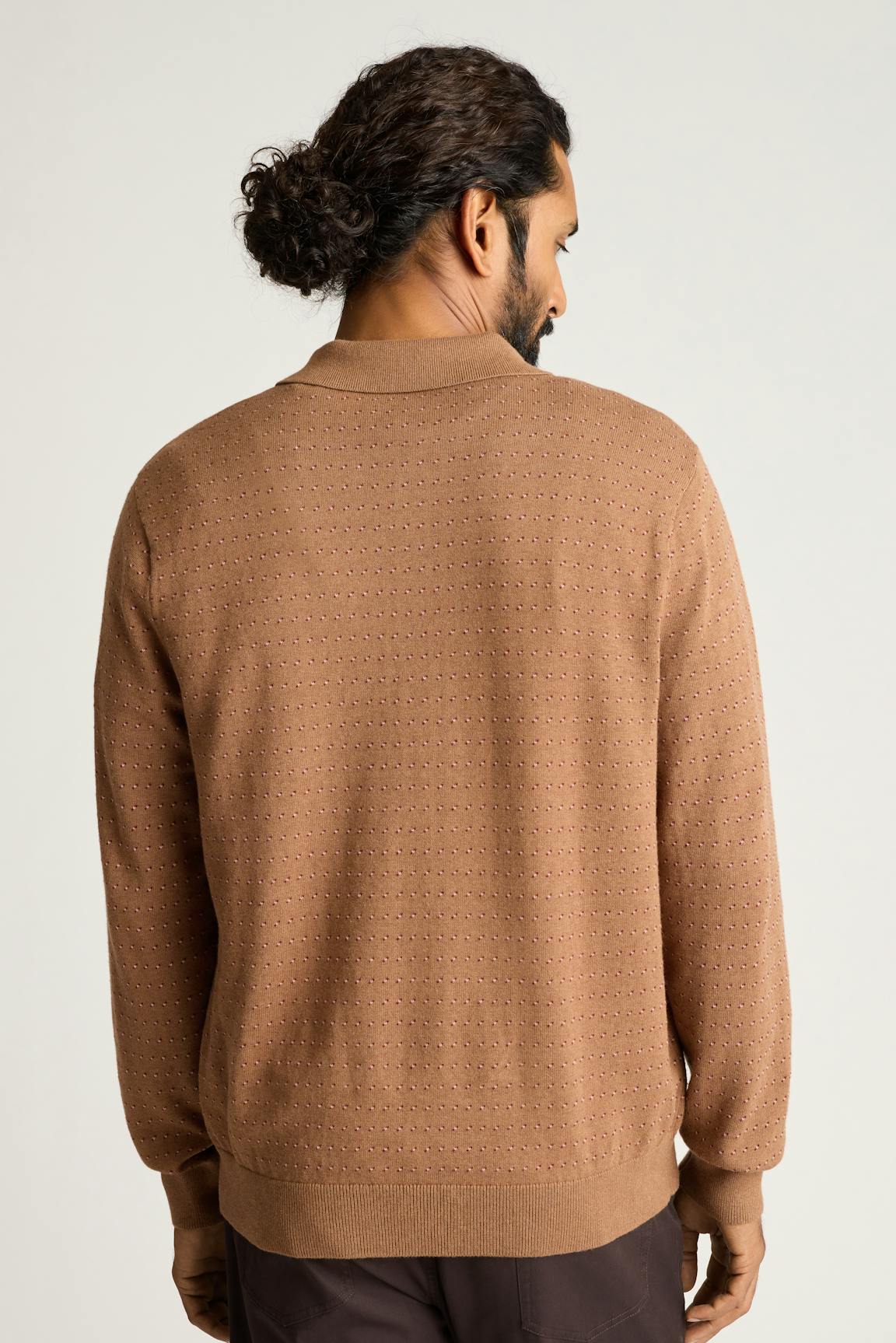 Hudson Long Sleeve Sweater Polo Bonobos New