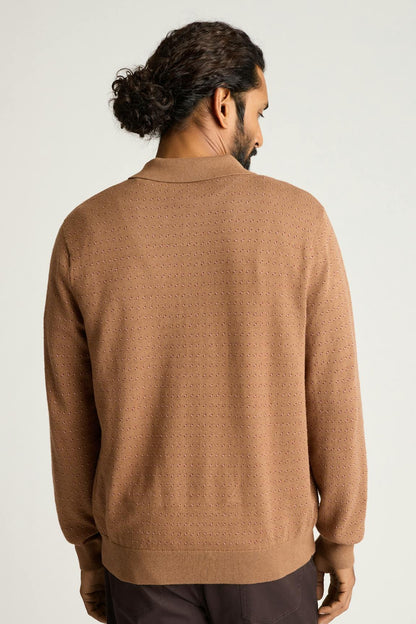 Hudson Long Sleeve Sweater Polo Bonobos New