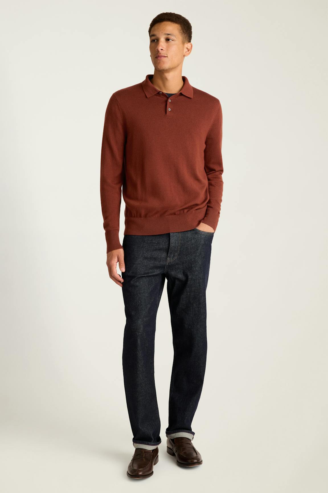 Merino Long Sleeve Sweater Polo Bonobos Trending