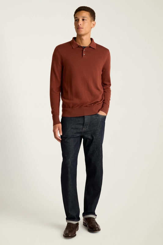 Merino Long Sleeve Sweater Polo Bonobos Trending