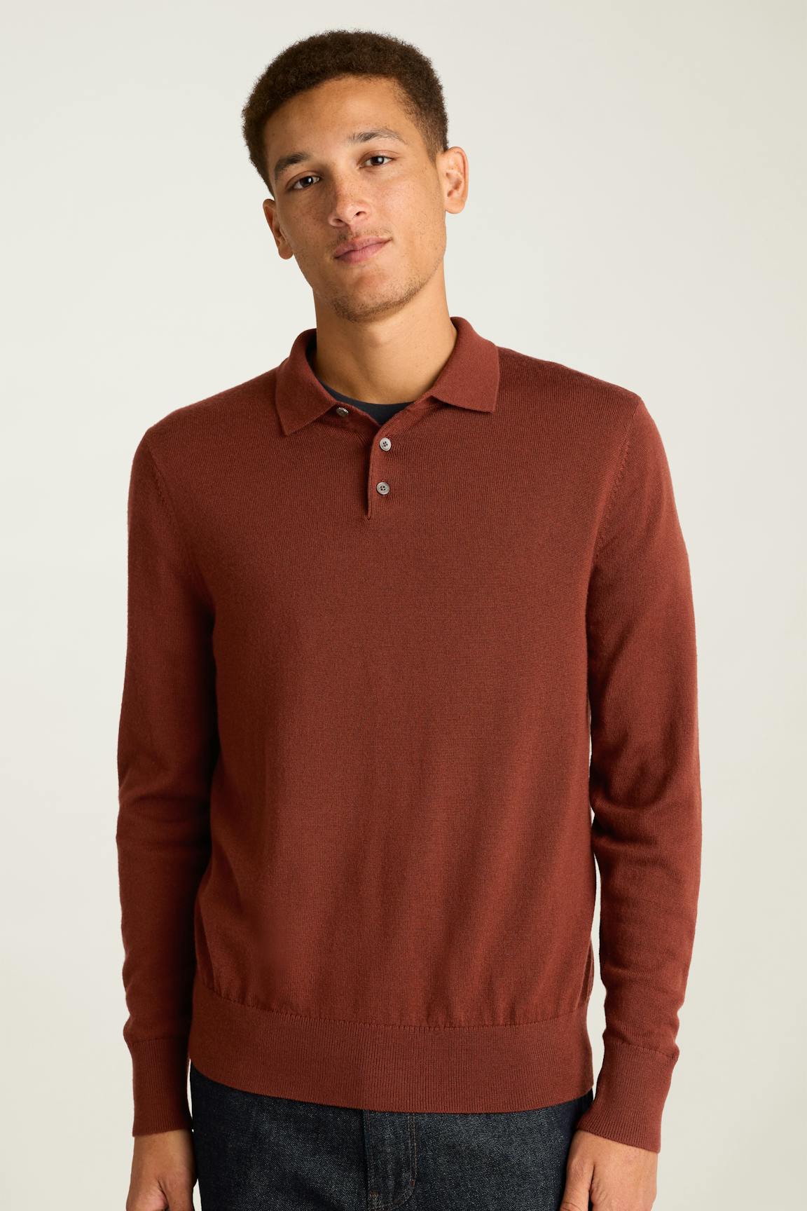 Merino Long Sleeve Sweater Polo Bonobos Trending