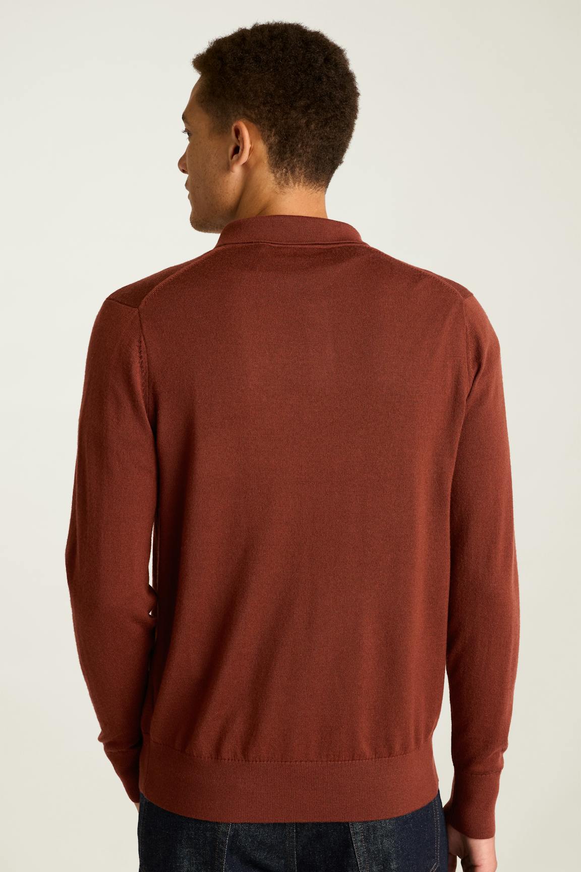 Merino Long Sleeve Sweater Polo Bonobos Trending