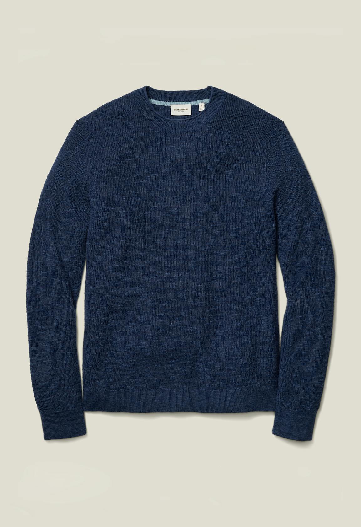 Linen Cotton Roll Neck Sweater Bonobos Popular