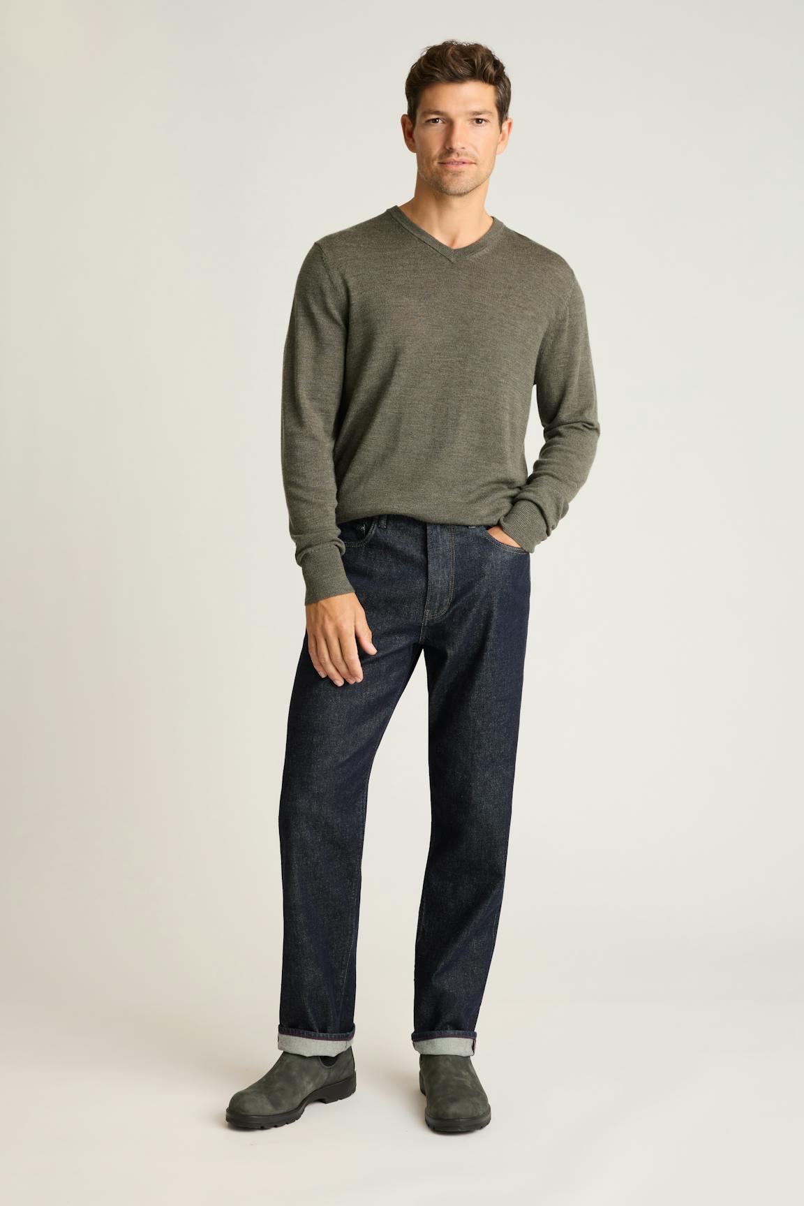 Washable Merino V-Neck Sweater Bonobos Premium