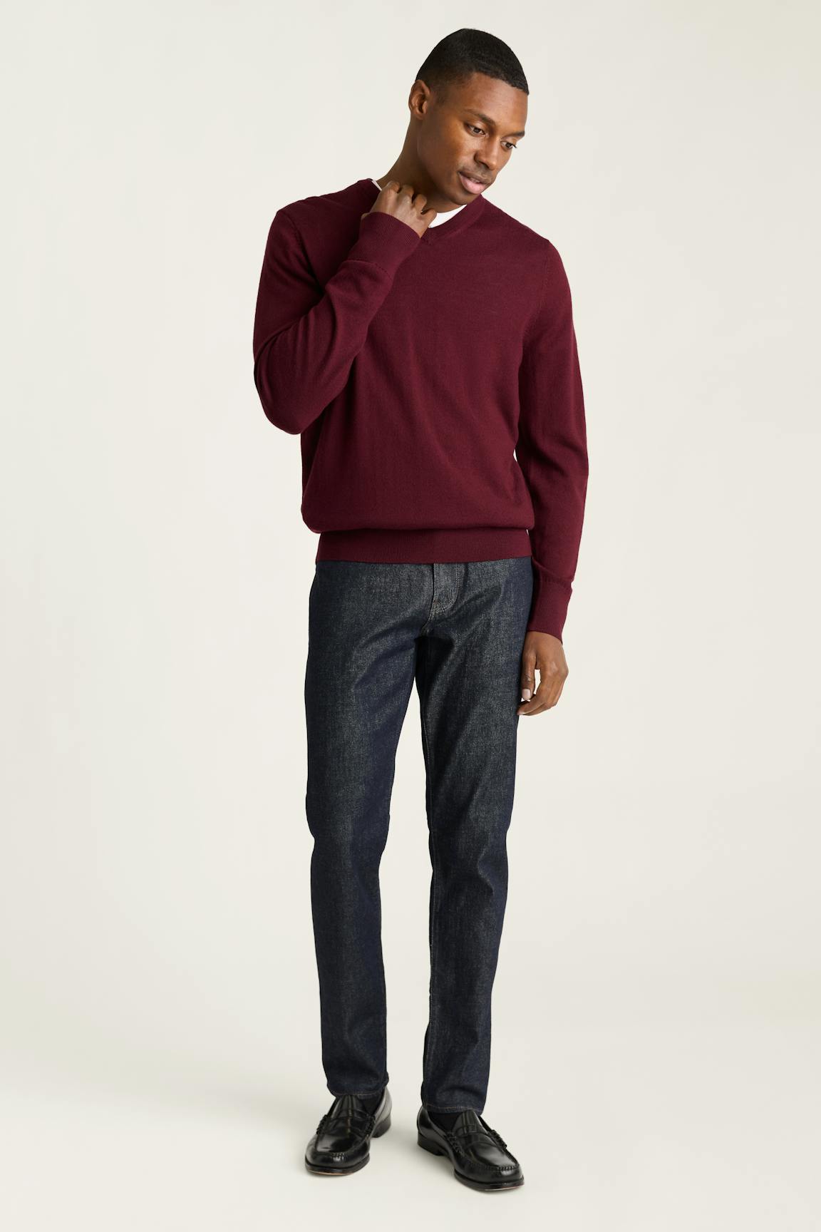 Washable Merino V-Neck Sweater Bonobos Featured