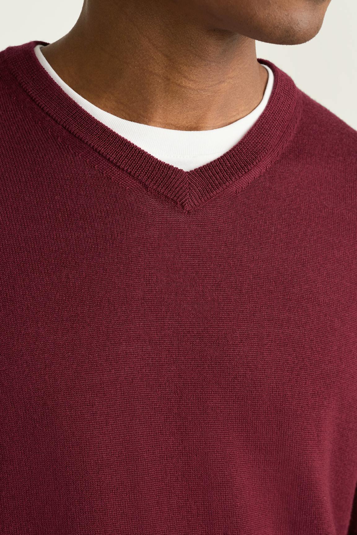 Washable Merino V-Neck Sweater Bonobos Featured