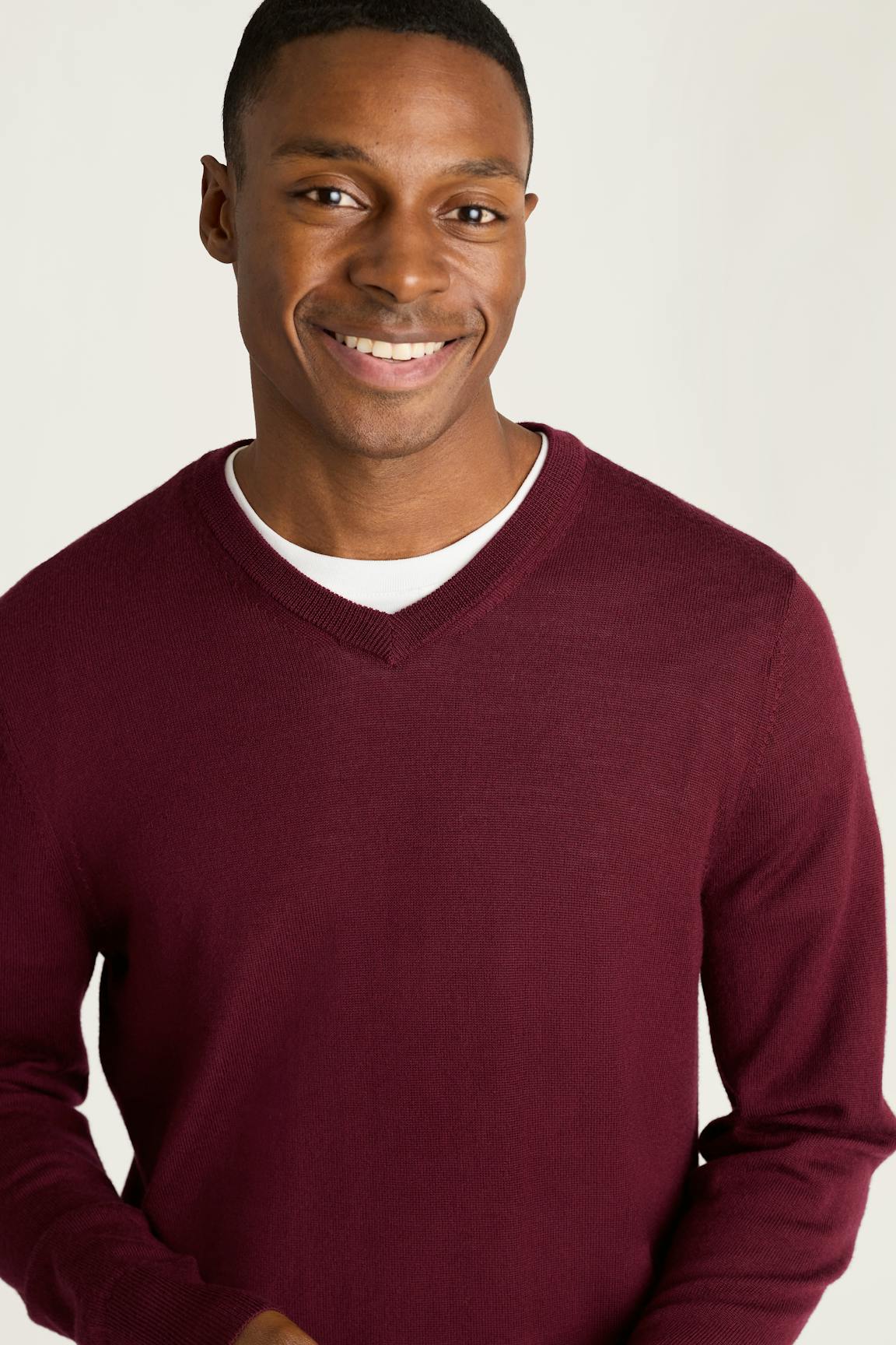 Washable Merino V-Neck Sweater Bonobos Featured