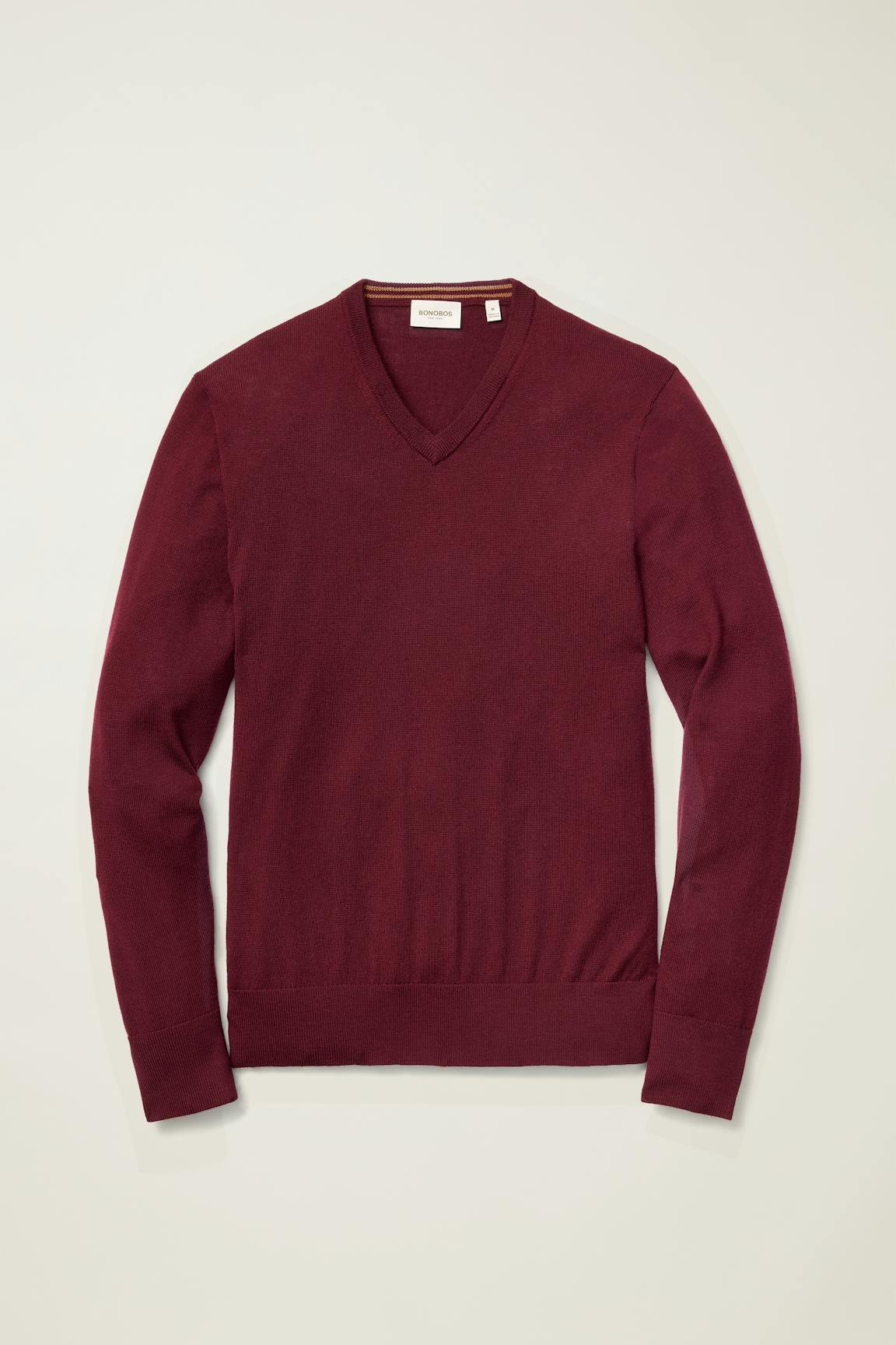 Washable Merino V-Neck Sweater Bonobos Featured