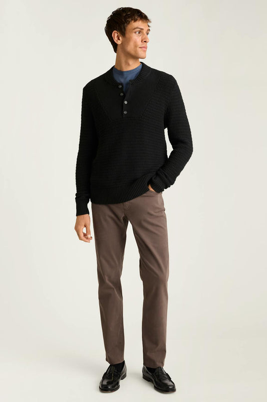 Cotton Cashmere Henley Sweater Bonobos New