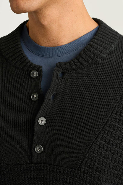 Cotton Cashmere Henley Sweater Bonobos New