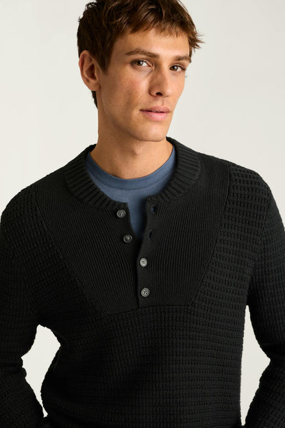 Cotton Cashmere Henley Sweater Bonobos New