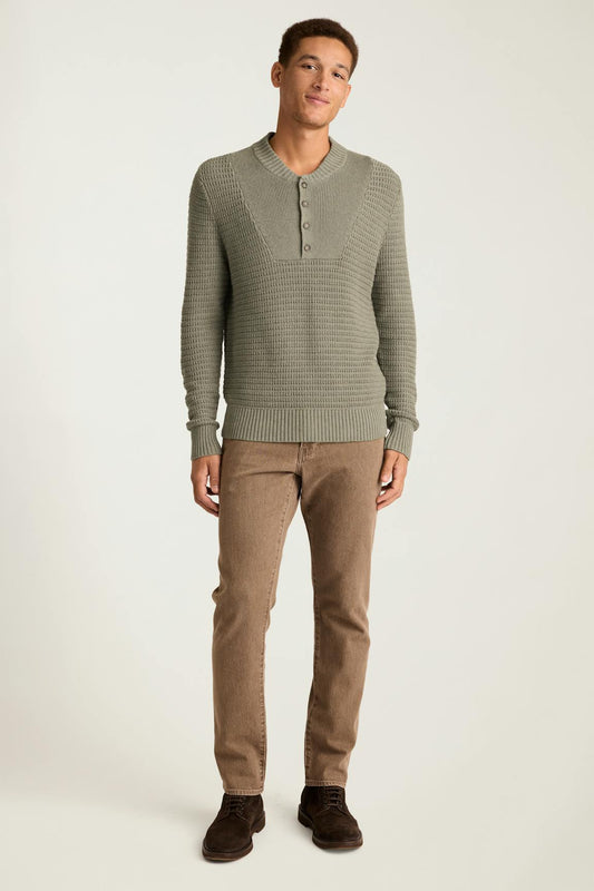 Cotton Cashmere Henley Sweater Bonobos Premium