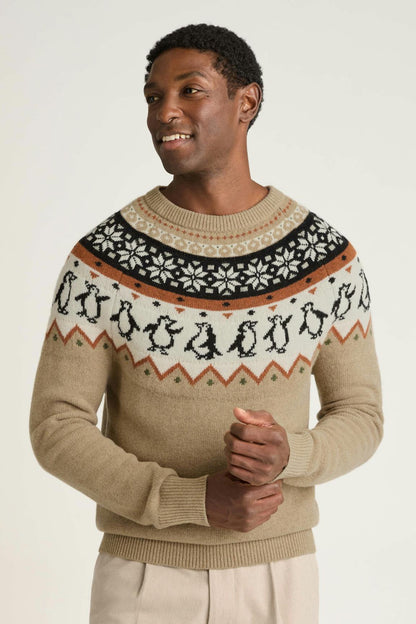 Disco Penguin Fair Isle Sweater Bonobos Popular