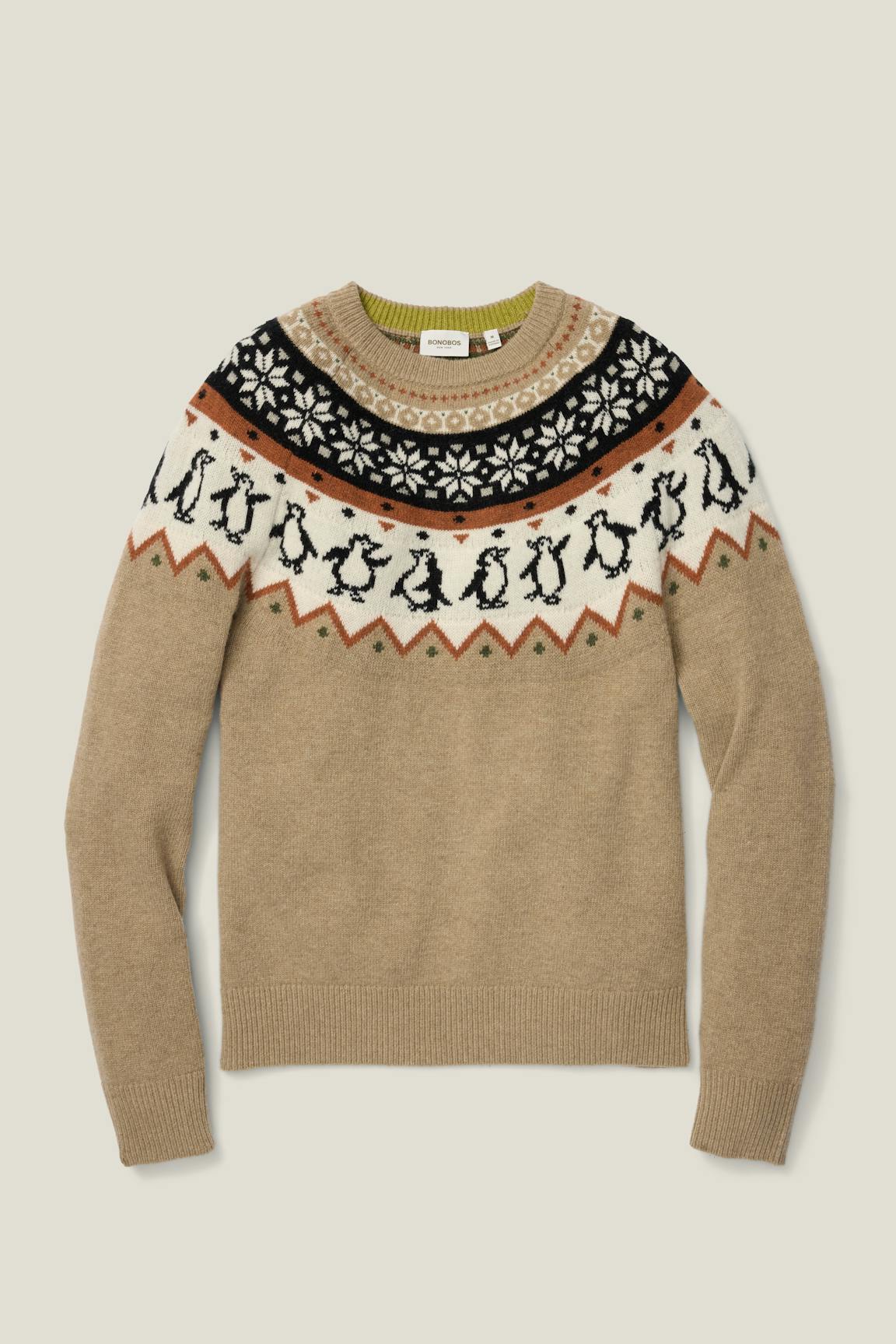 Disco Penguin Fair Isle Sweater Bonobos Popular