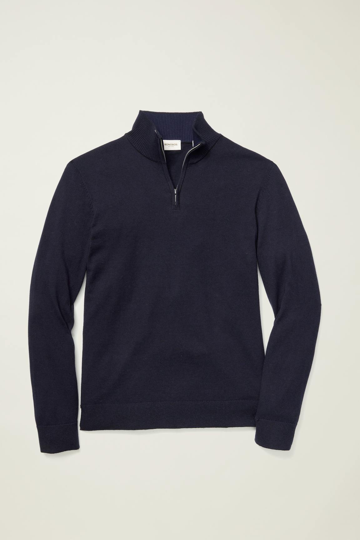 Washable Cotton Cashmere Quarter Zip Bonobos Top Pick