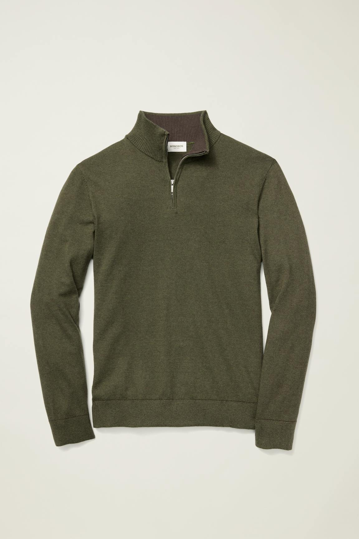 Washable Cotton Cashmere Quarter Zip Bonobos Best Seller