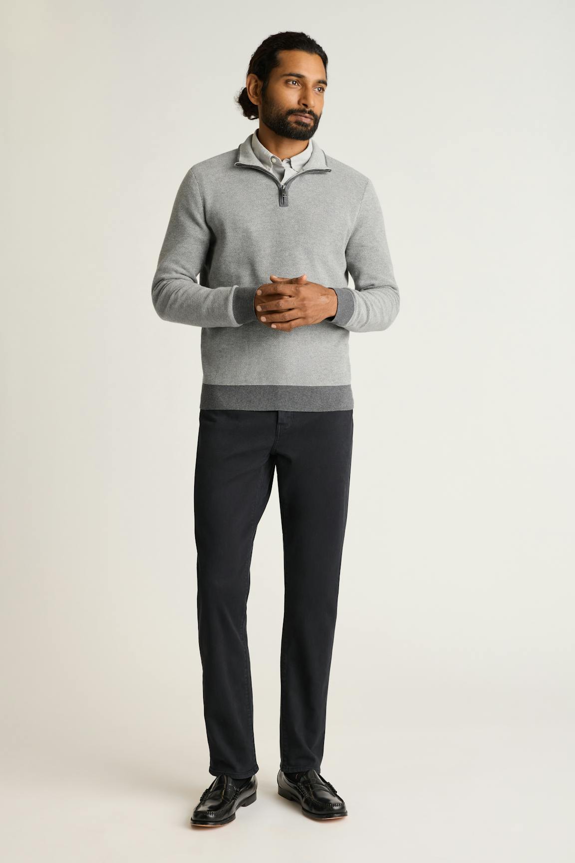 Washable Cotton Cashmere Quarter Zip Bonobos Premium