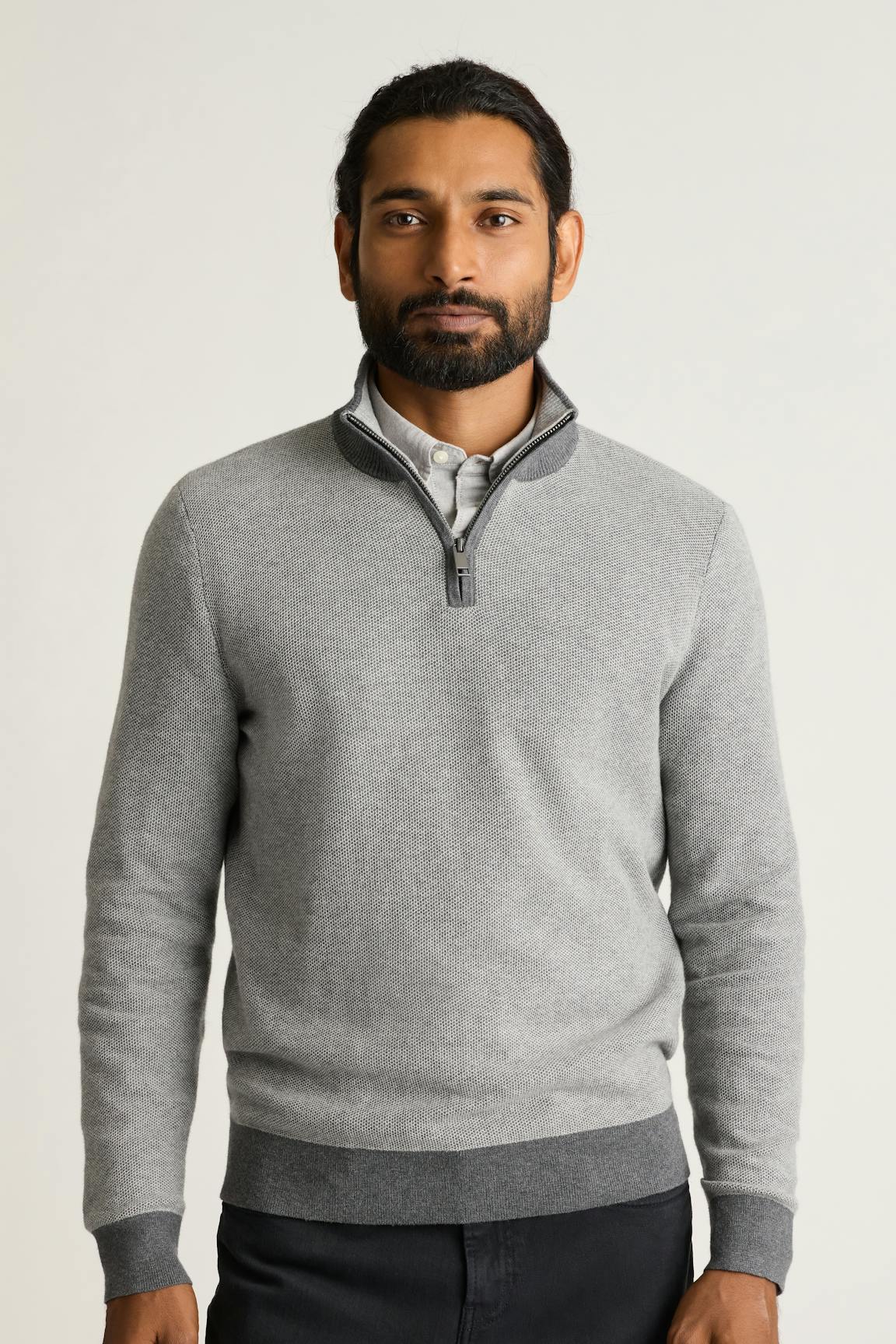 Washable Cotton Cashmere Quarter Zip Bonobos Premium
