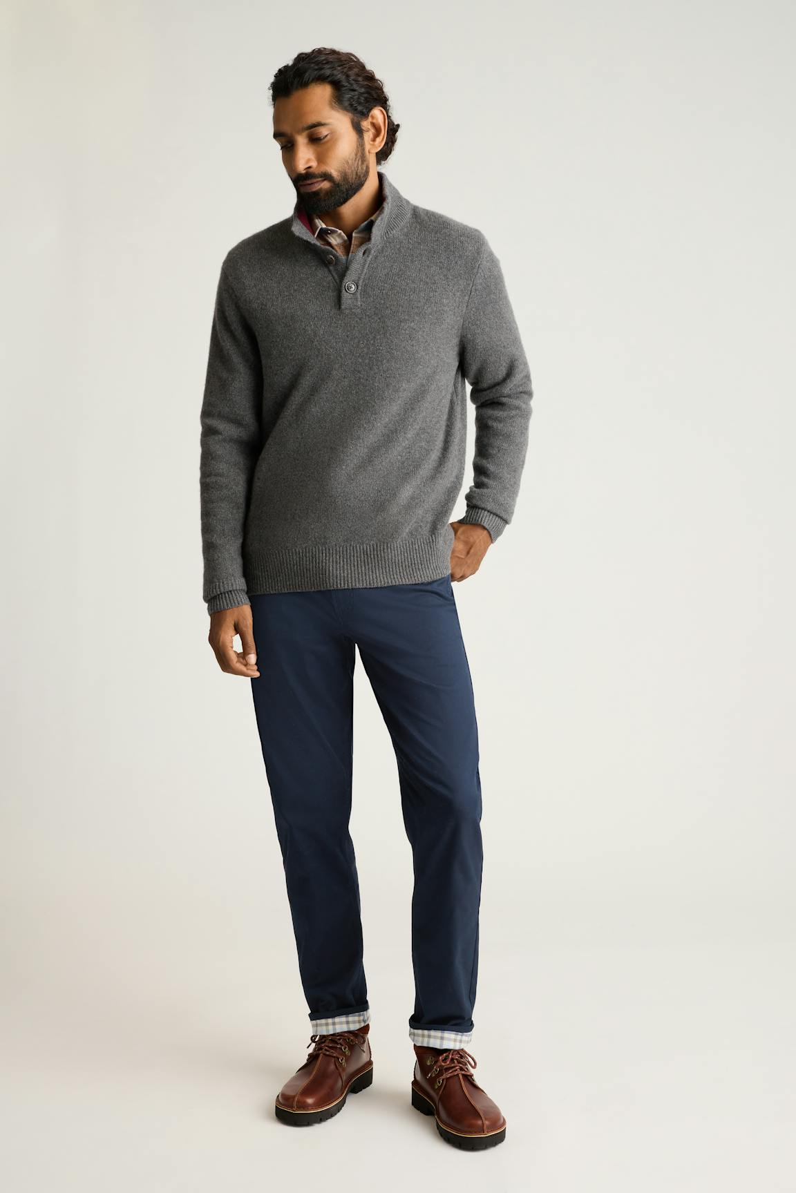 Italian Cashmere Mock Neck Sweater Bonobos Featured