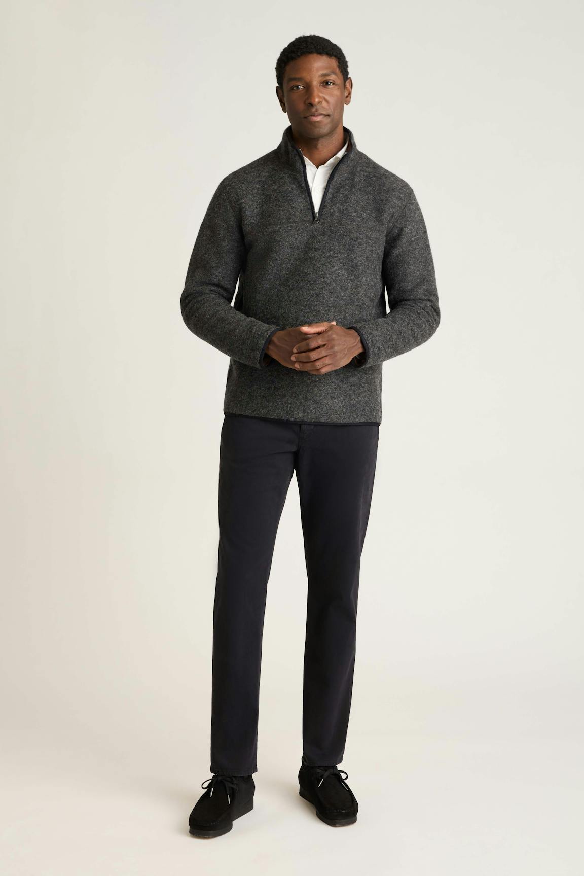 Italian Wool Fleece Quarter Zip Bonobos Premium