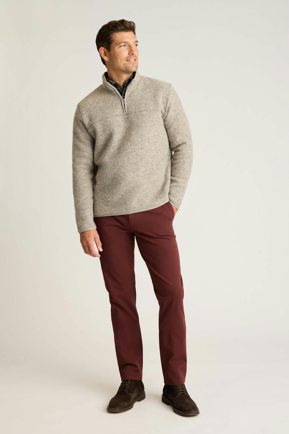 Italian Wool Fleece Quarter Zip Bonobos Popular