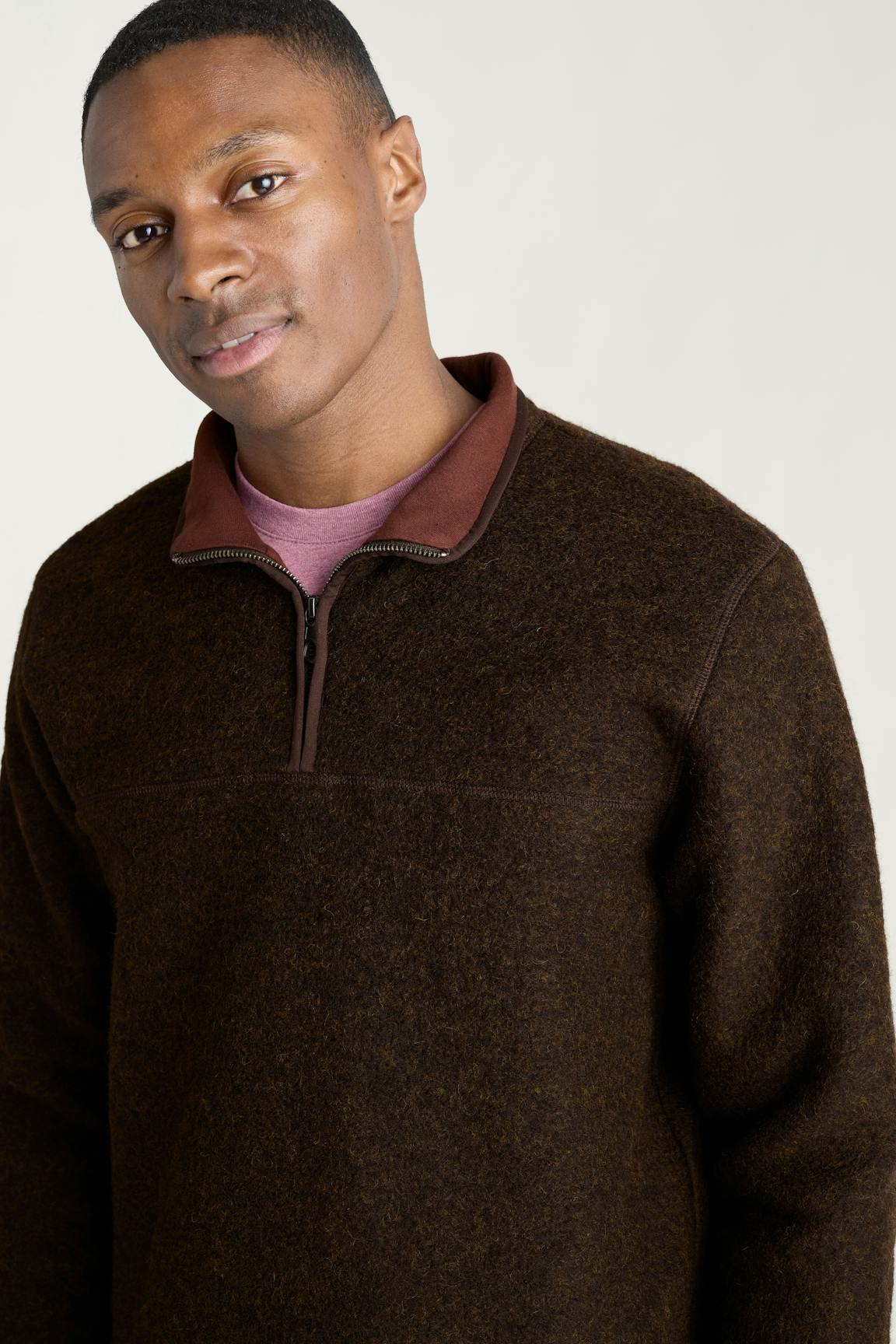 Italian Wool Fleece Quarter Zip Bonobos Premium