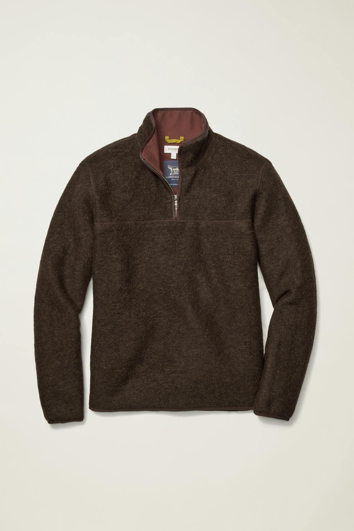 Italian Wool Fleece Quarter Zip Bonobos Premium