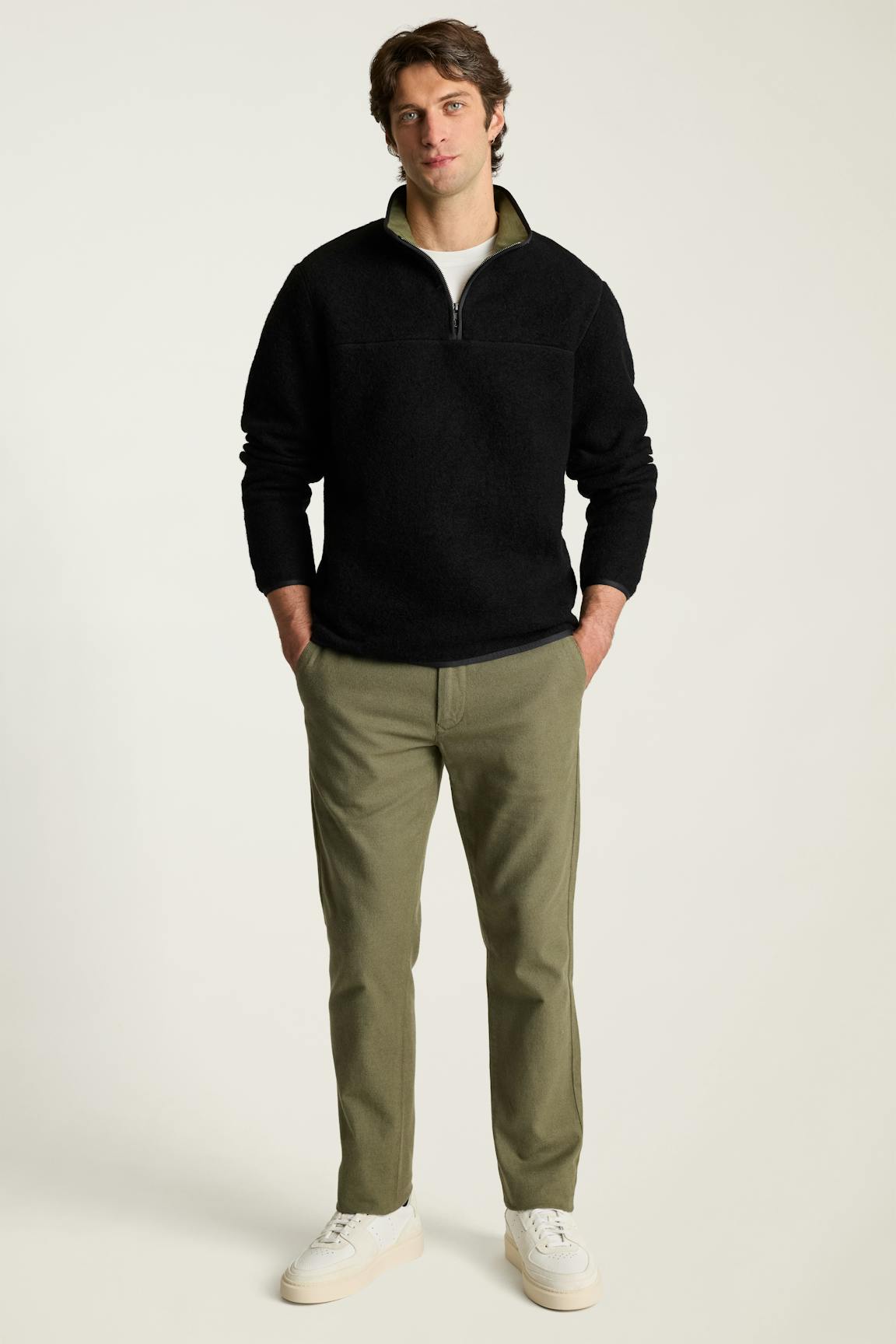 Italian Wool Fleece Quarter Zip Bonobos Trending