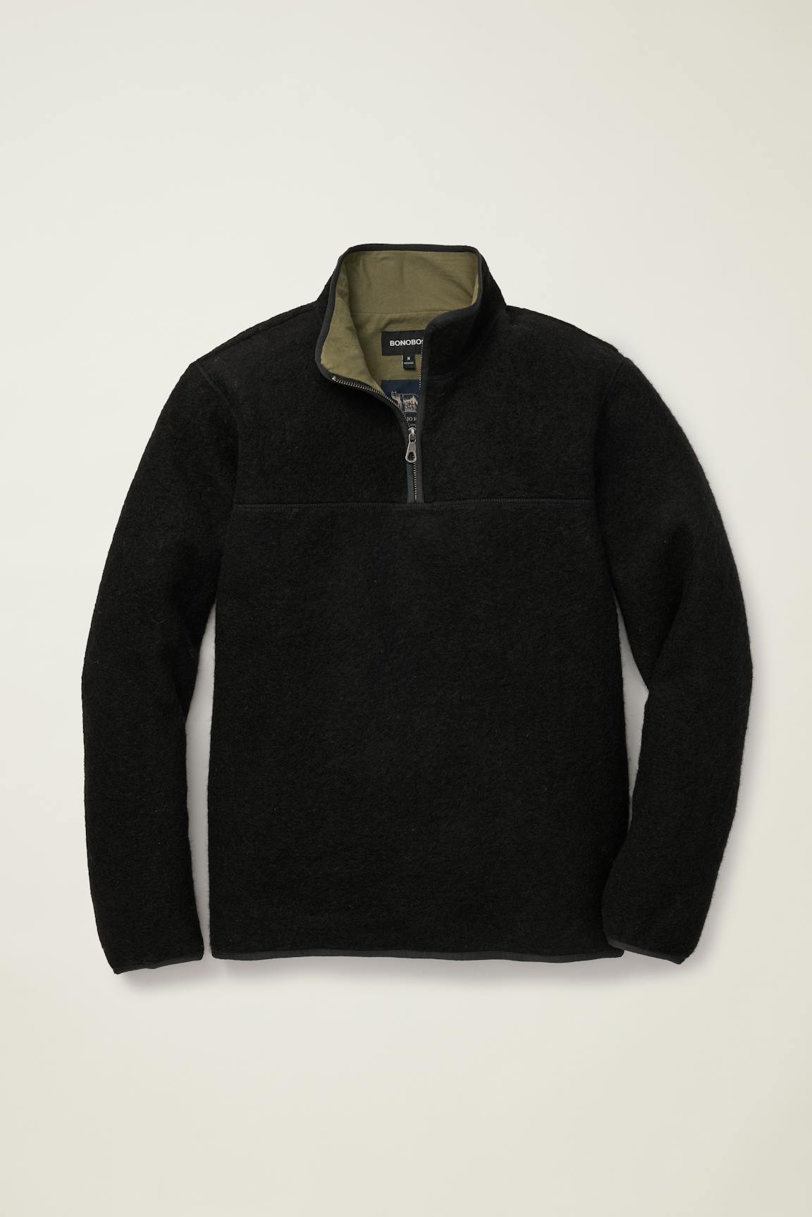 Italian Wool Fleece Quarter Zip Bonobos Trending