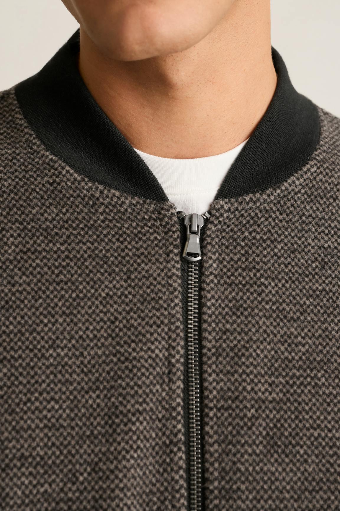Wool Blend Sweater Bomber Bonobos Premium
