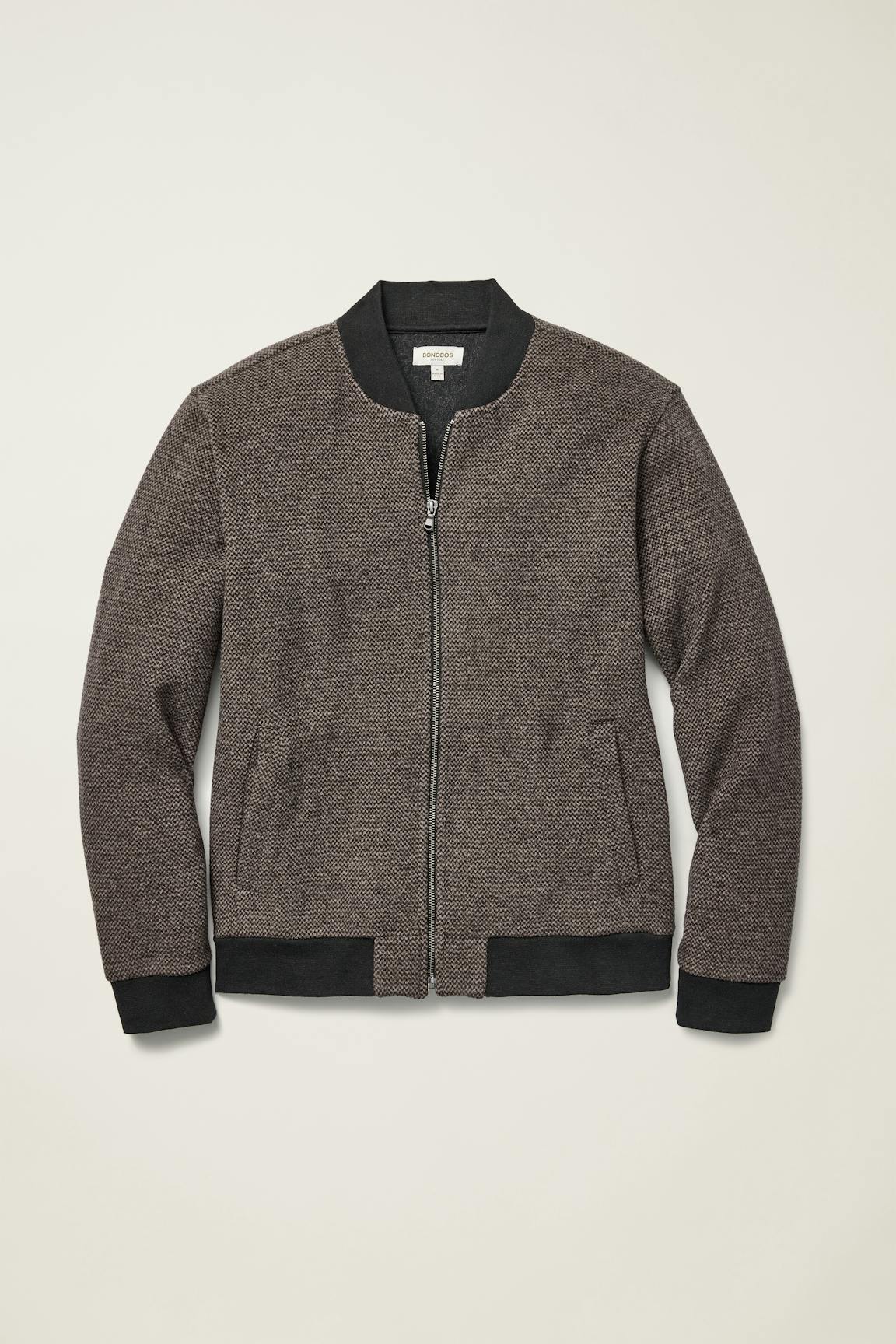 Wool Blend Sweater Bomber Bonobos Premium