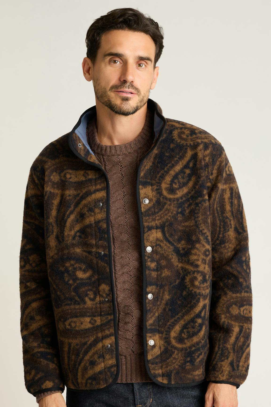 Italian Wool Fleece Jacket Bonobos New