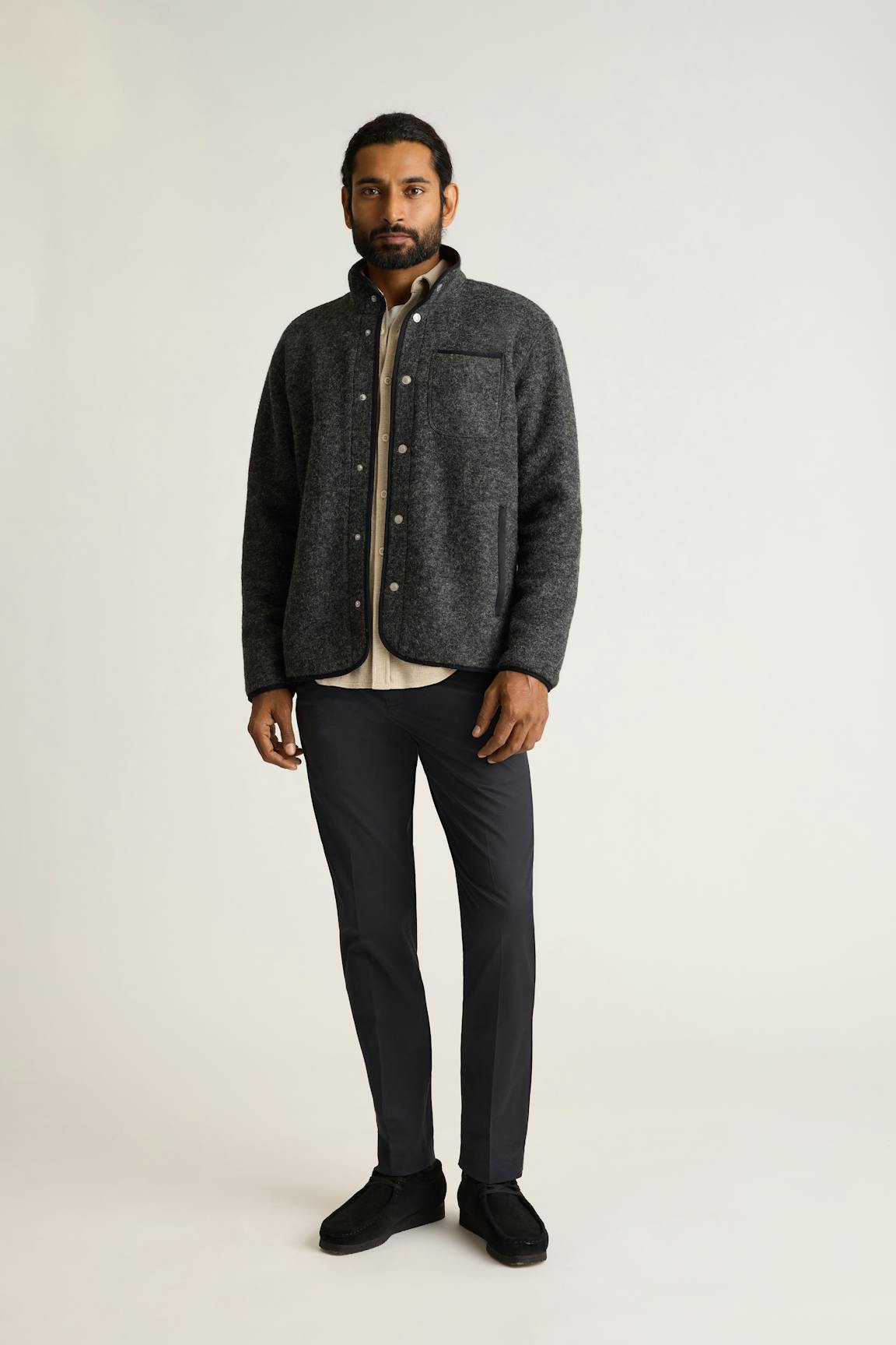 Italian Wool Fleece Jacket Bonobos Premium