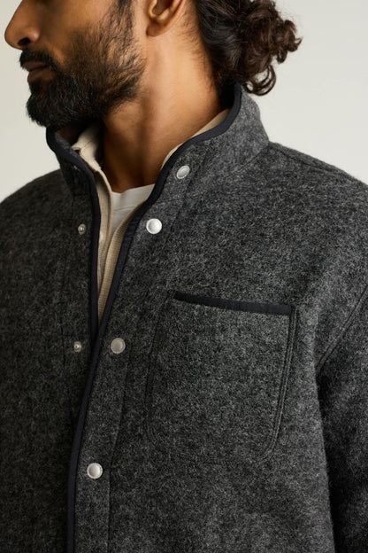 Italian Wool Fleece Jacket Bonobos Premium