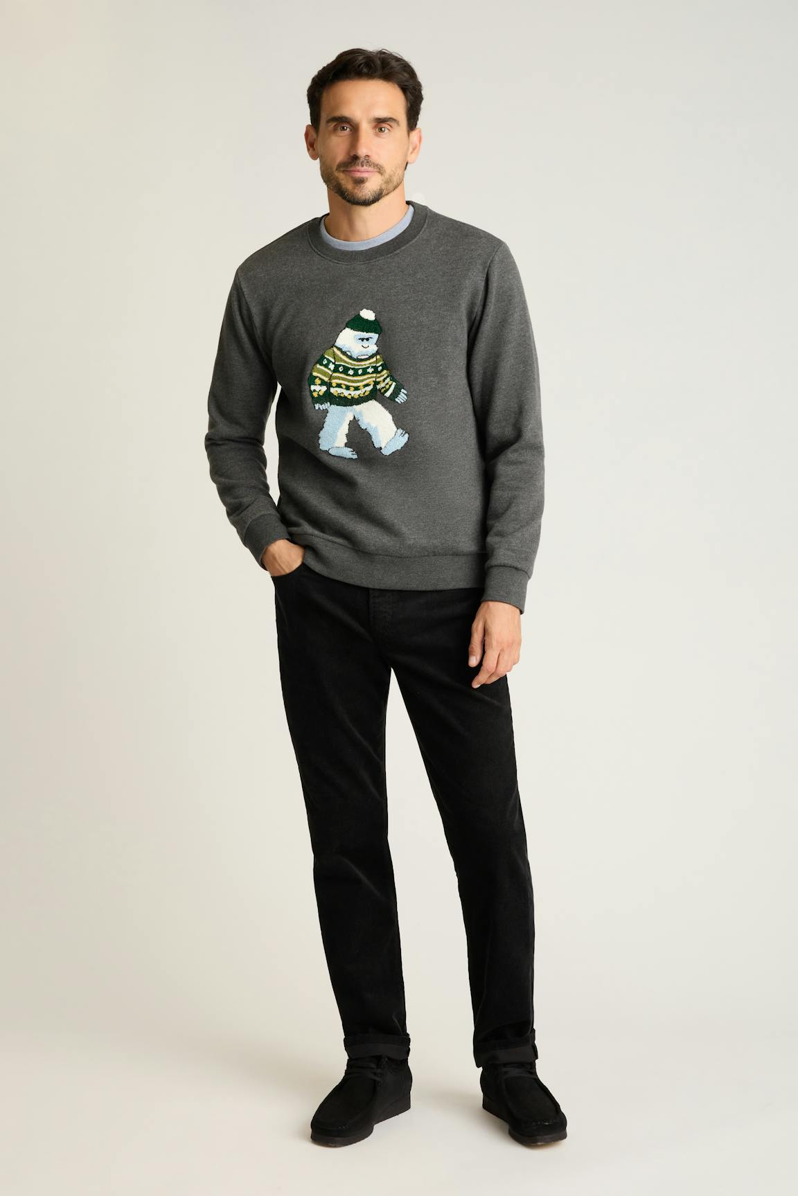 Critter Supersoft Fleece Crew Bonobos New