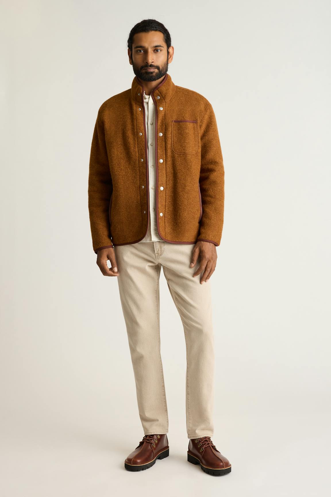 Italian Wool Fleece Jacket Bonobos Popular