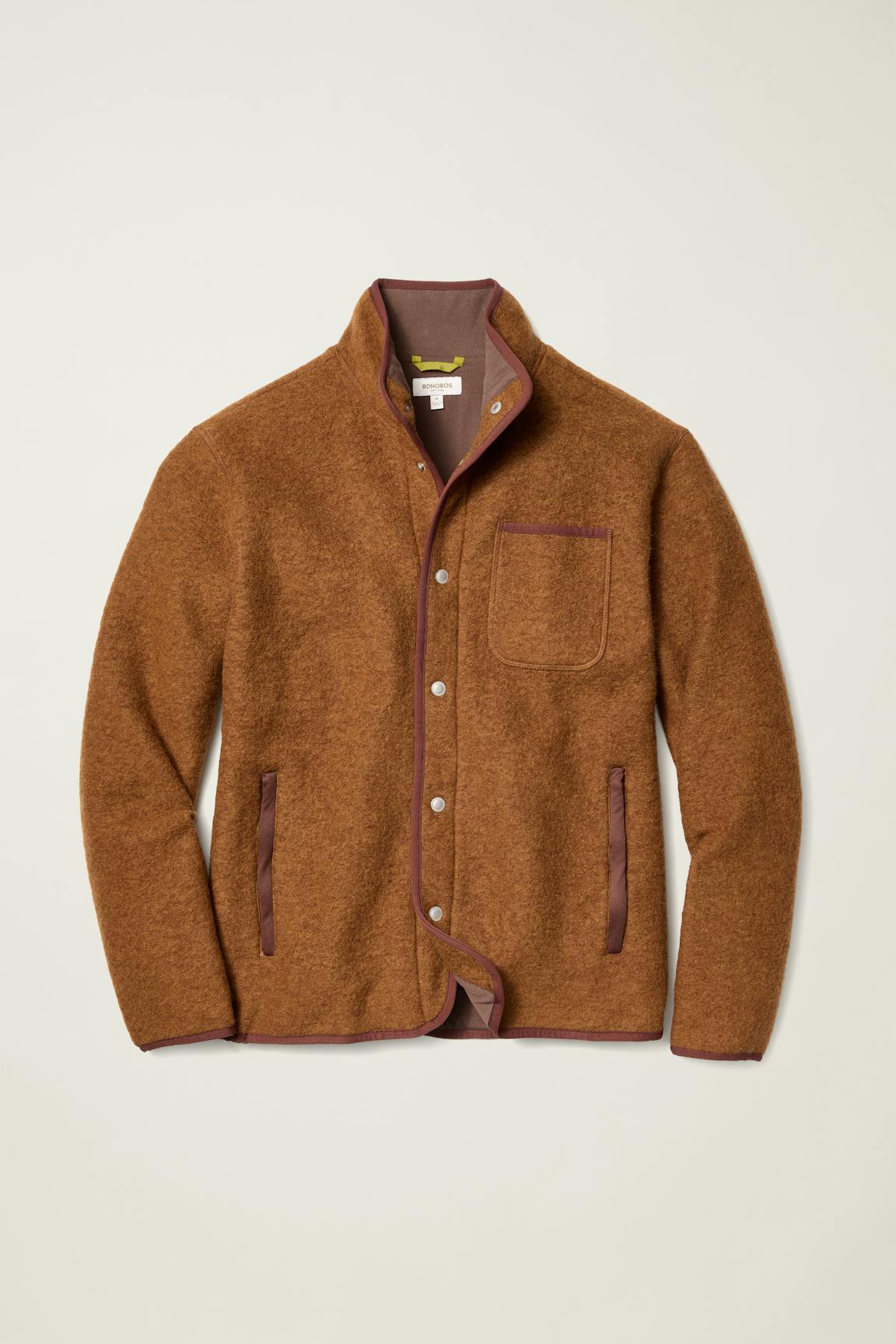 Italian Wool Fleece Jacket Bonobos Popular