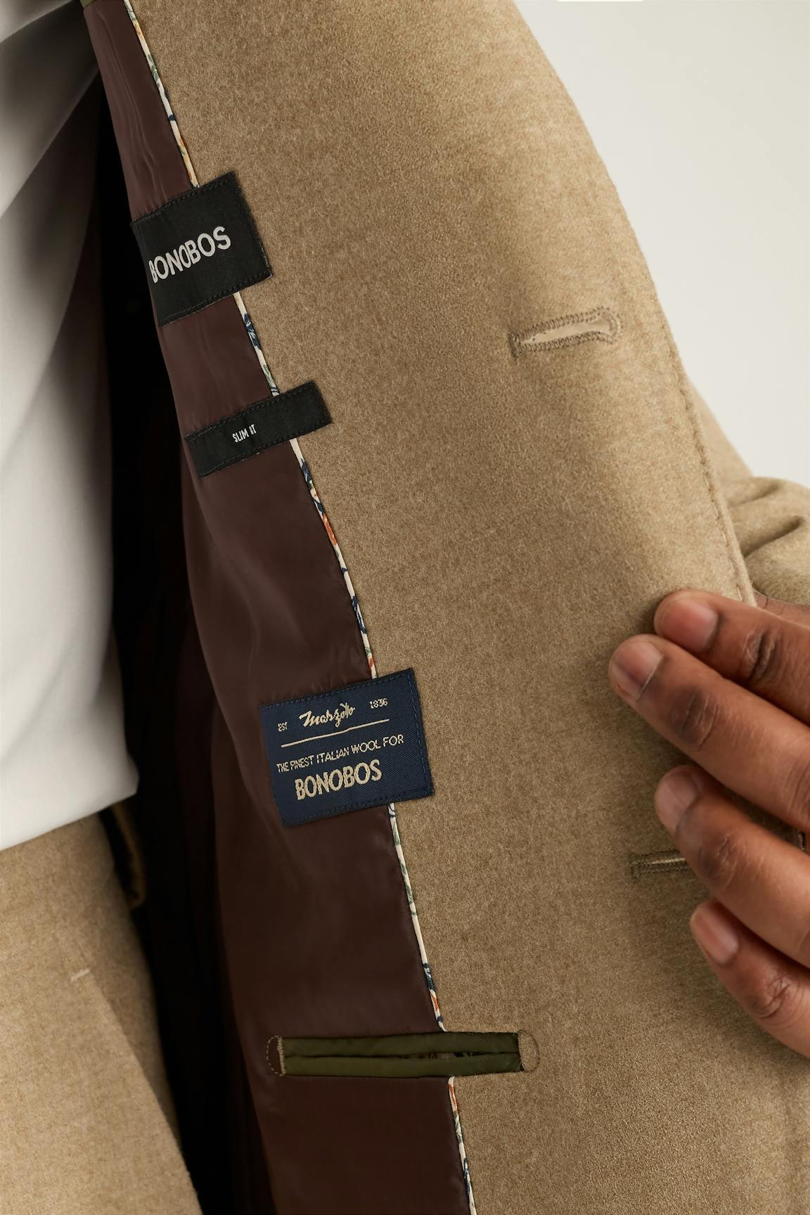 Jetsetter Italian Brushed Wool Blazer Bonobos Premium