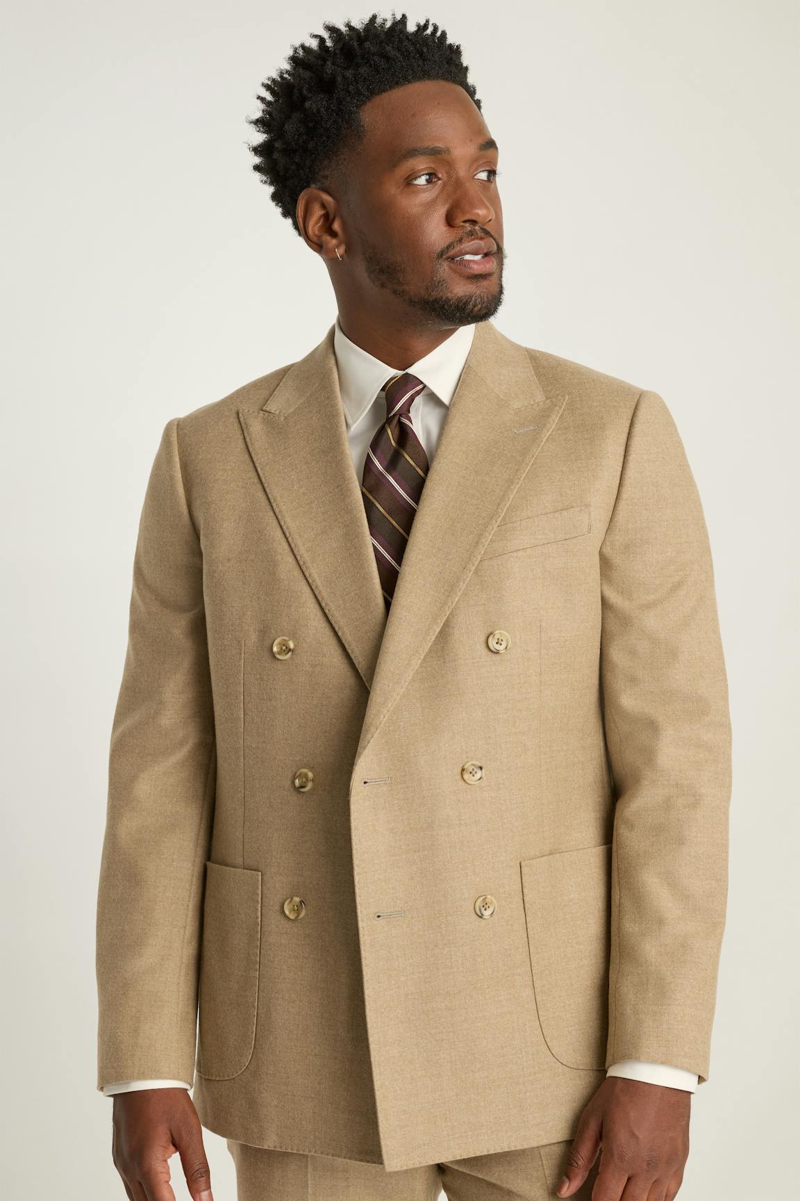 Jetsetter Italian Flannel Double Breasted Blazer Bonobos New