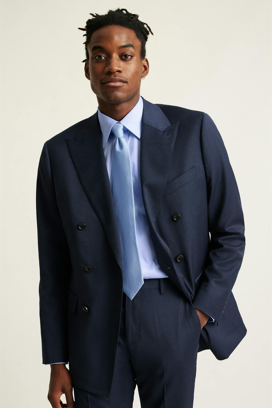 Jetsetter Wool Double Breasted Blazer Bonobos New