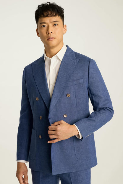 Jetsetter Italian Linen Double Breasted Blazer Bonobos Popular